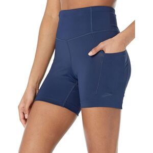 Brooks Women’s Method 5" Short Tights – Navy, Large (US 12–14)